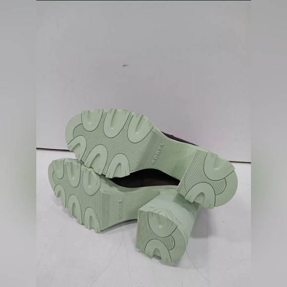 NEW Sorel Brex Women's Cinder/Sea Sprite Brex Heel Waterproof Boots Size 6.5 - Picture 5 of 6